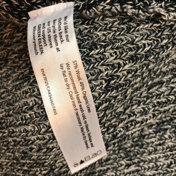 Eileen Fisher Neutral Open Cardigan Sz Xs - Picture 5 of 7